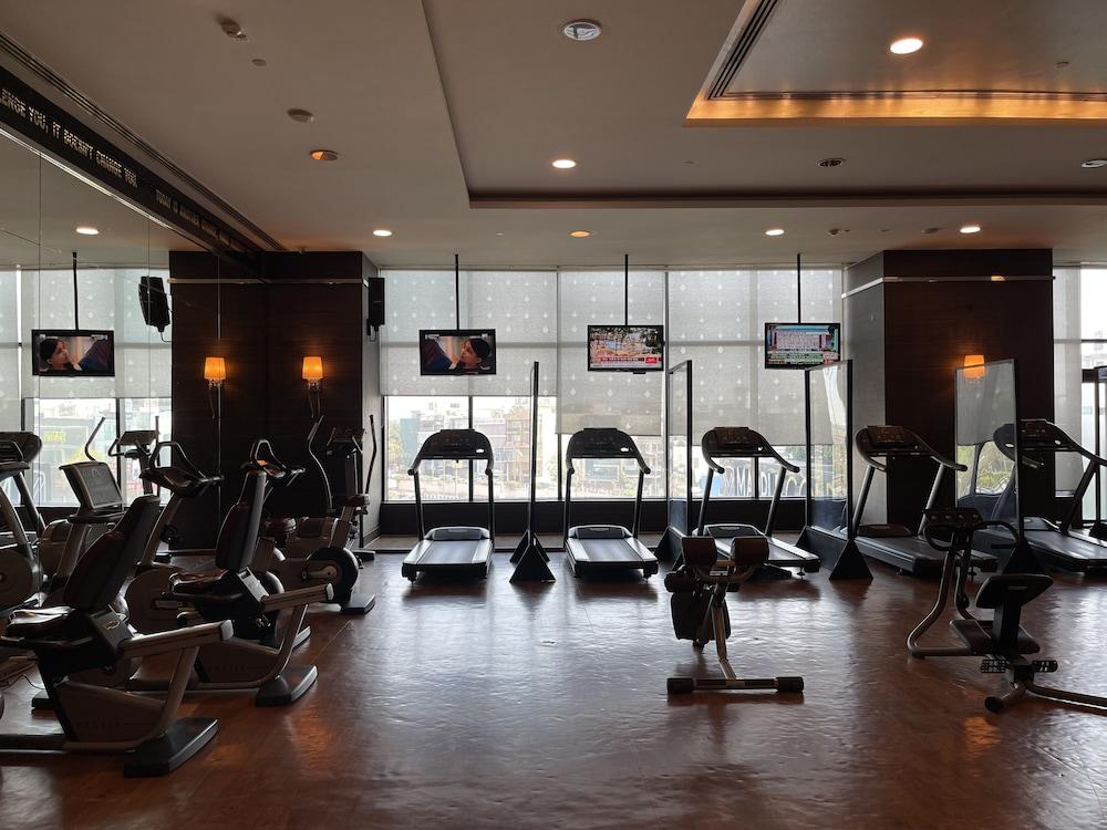 Radisson Blu Hotel New Delhi Paschim Vihar מראה חיצוני תמונה The gym at the hotel